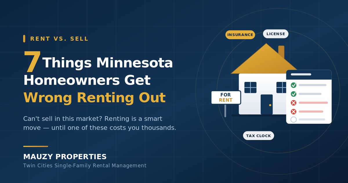 7 Things Minnesota Homeowners Get Wrong When They Rent Out Their House